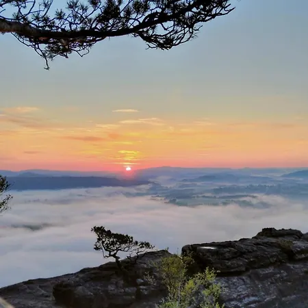 Abendsonne In - Saechsische Schweiz * Sebnitz